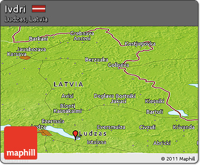 Physical Panoramic Map of Ivdri