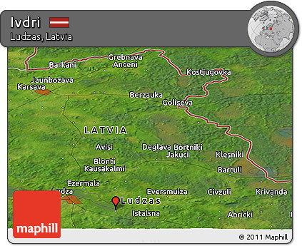 Satellite Panoramic Map of Ivdri