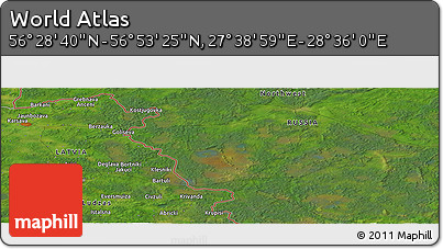 Satellite Panoramic Map of the Area around 56° 41' 3" N, 28° 7' 30" E