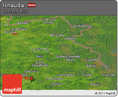 Satellite Panoramic Map of Isnauda