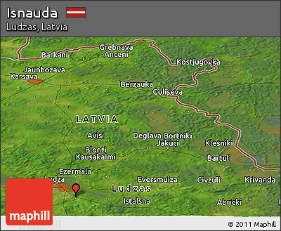 Satellite Panoramic Map of Isnauda