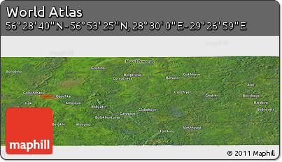 Satellite Panoramic Map of the Area around 56° 41' 3" N, 28° 58' 30" E