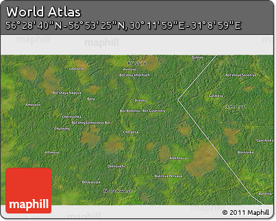 Satellite 3D Map of the Area around 56° 41' 3" N, 30° 40' 29" E