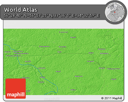 Political 3D Map of the Area around 56° 41' 3" N, 34° 4' 30" E