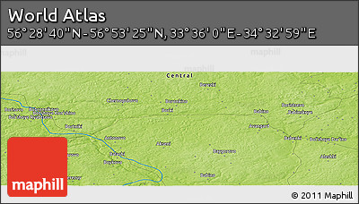 Physical Panoramic Map of the Area around 56° 41' 3" N, 34° 4' 30" E