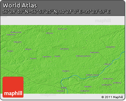 Political 3D Map of the Area around 56° 41' 3" N, 34° 55' 29" E