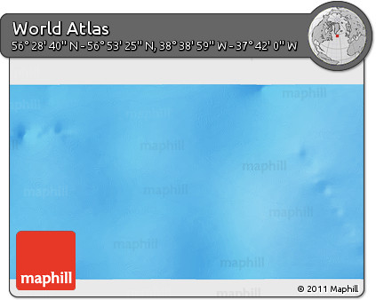 Shaded Relief 3D Map of the Area around 56° 41' 3" N, 38° 10' 29" W