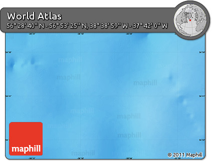 Physical Map of the Area around 56° 41' 3" N, 38° 10' 29" W
