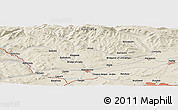 Shaded Relief Panoramic Map of Dundee