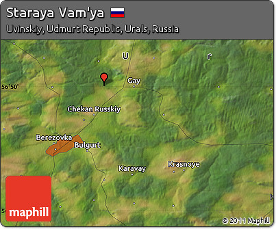 Satellite Map of Staraya Vam'ya