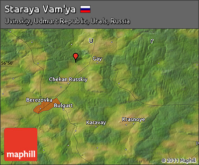 Satellite Map of Staraya Vam'ya