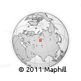 Outline Map of the Area around 56° 41' 3" N, 71° 28' 29" E, rectangular outline