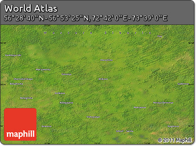 Satellite Map of the Area around 56° 41' 3" N, 73° 10' 30" E
