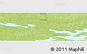 Physical Panoramic Map of the area around 56° 41' 3" N, 73° 52' 30" W