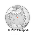 Outline Map of the Area around 56° 41' 3" N, 79° 7' 30" E, rectangular outline