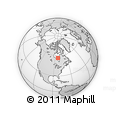 Outline Map of the Area around 56° 41' 3" N, 82° 22' 30" W, rectangular outline