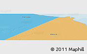 Political Panoramic Map of the area around 56° 41' 3" N, 89° 10' 30" W