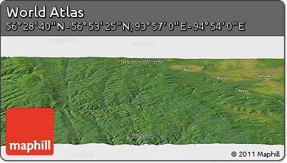Satellite Panoramic Map of the Area around 56° 41' 3" N, 94° 25' 30" E