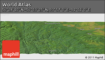 Satellite Panoramic Map of the Area around 56° 41' 3" N, 94° 25' 30" E