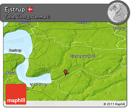 Physical 3D Map of Ejstrup