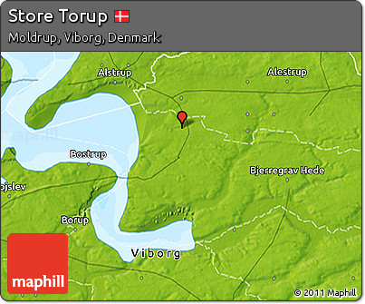 Physical 3D Map of Store Torup