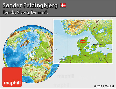 Physical Location Map of Sønder Feldingbjerg