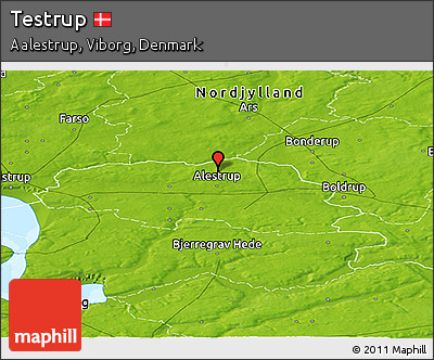 Physical Panoramic Map of Testrup