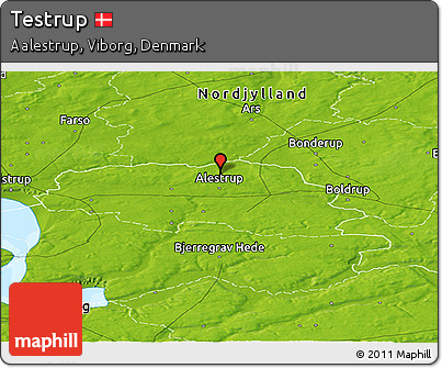 Physical Panoramic Map of Testrup