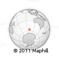 Outline Map of the Area around 56° 3' 57" S, 100° 22' 30" E, rectangular outline