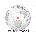Outline Map of the Area around 56° 3' 57" S, 101° 13' 29" E, rectangular outline