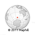 Outline Map of the Area around 56° 3' 57" S, 102° 55' 30" E, rectangular outline