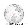Outline Map of the Area around 56° 3' 57" S, 103° 46' 30" E, rectangular outline