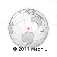 Outline Map of the Area around 56° 3' 57" S, 104° 37' 30" E, rectangular outline