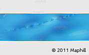Shaded Relief Panoramic Map of the area around 56° 3' 57" S, 105° 28' 29" E