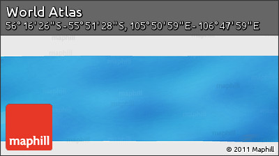 Physical Panoramic Map of the Area around 56° 3' 57" S, 106° 19' 29" E