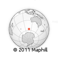 Outline Map of the Area around 56° 3' 57" S, 108° 1' 30" E, rectangular outline
