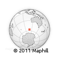 Outline Map of the Area around 56° 3' 57" S, 108° 52' 30" E, rectangular outline
