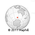 Outline Map of the Area around 56° 3' 57" S, 112° 16' 30" E, rectangular outline