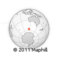 Outline Map of the Area around 56° 3' 57" S, 115° 40' 30" E, rectangular outline
