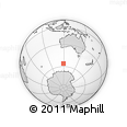 Outline Map of the Area around 56° 3' 57" S, 119° 4' 29" E, rectangular outline