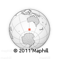 Outline Map of the Area around 56° 3' 57" S, 120° 46' 30" E, rectangular outline