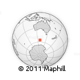 Outline Map of the Area around 56° 3' 57" S, 128° 25' 30" E, rectangular outline
