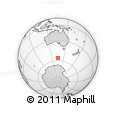 Outline Map of the Area around 56° 3' 57" S, 135° 13' 29" E, rectangular outline