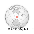 Outline Map of the Area around 56° 3' 57" S, 138° 37' 30" E, rectangular outline