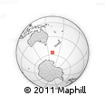 Outline Map of the Area around 56° 3' 57" S, 161° 34' 29" E, rectangular outline