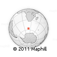 Outline Map of the Area around 56° 3' 57" S, 19° 37' 30" E, rectangular outline