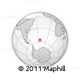 Outline Map of the Area around 56° 3' 57" S, 23° 43' 30" W, rectangular outline