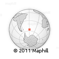 Outline Map of the Area around 56° 3' 57" S, 28° 49' 30" W, rectangular outline