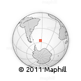 Outline Map of the Area around 56° 3' 57" S, 33° 55' 29" W, rectangular outline