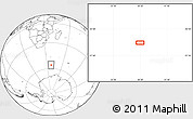 Blank Location Map of the area around 56° 3' 57" S, 38° 19' 30" E